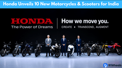 Honda Unveils 10 New Motorcycles & Scooters for India: ADV 160, CB 500, And More 
